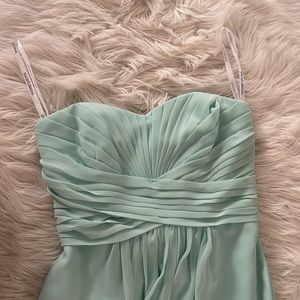 Mint green bridesmaid dress